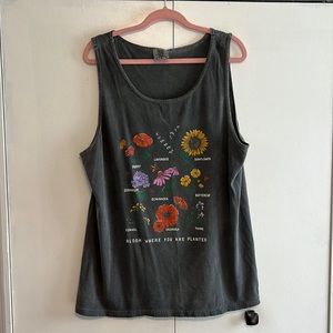 Wholesome Culture comfort colors tank top Bloom Where you are Planted
